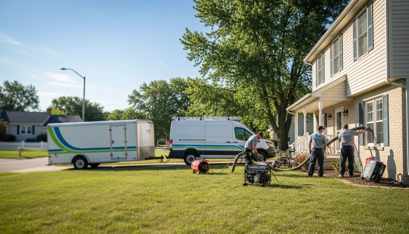Flooded Basement Restoration And Cleanup With Repair in Griggsville, IL near me